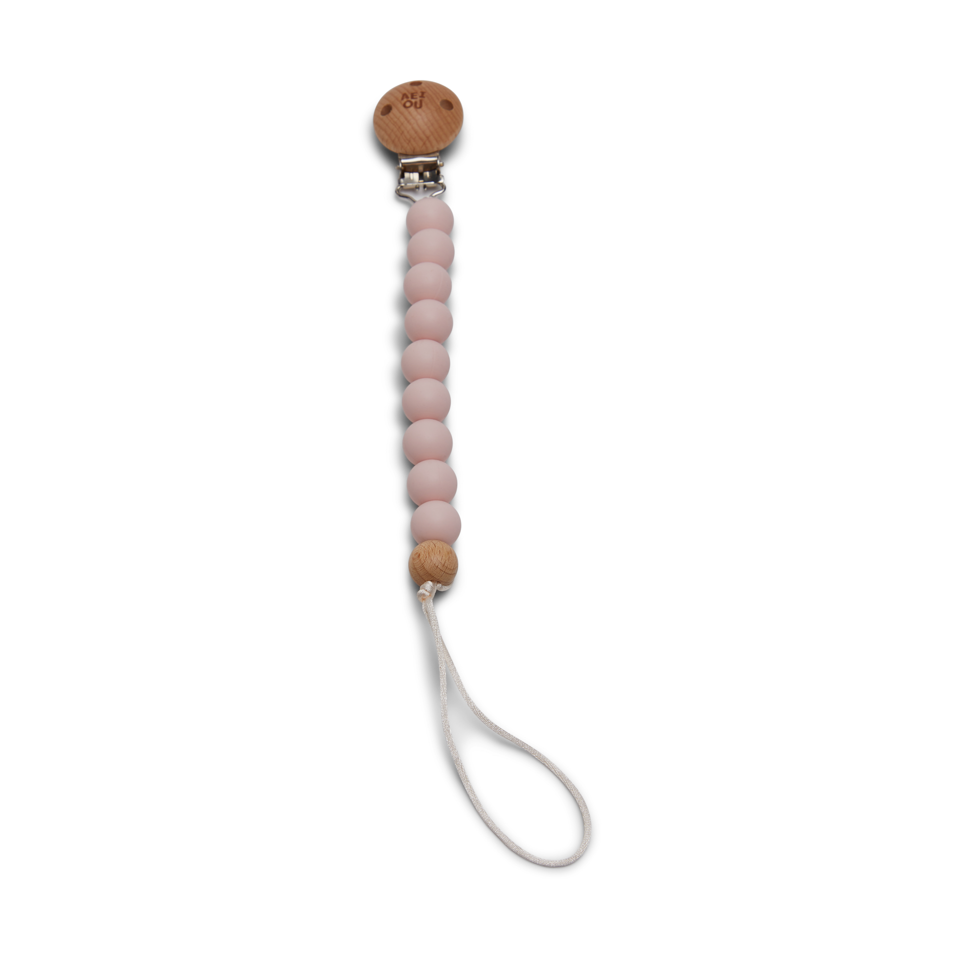 AEIOU Silicone Pacifier Clip - Petal.
