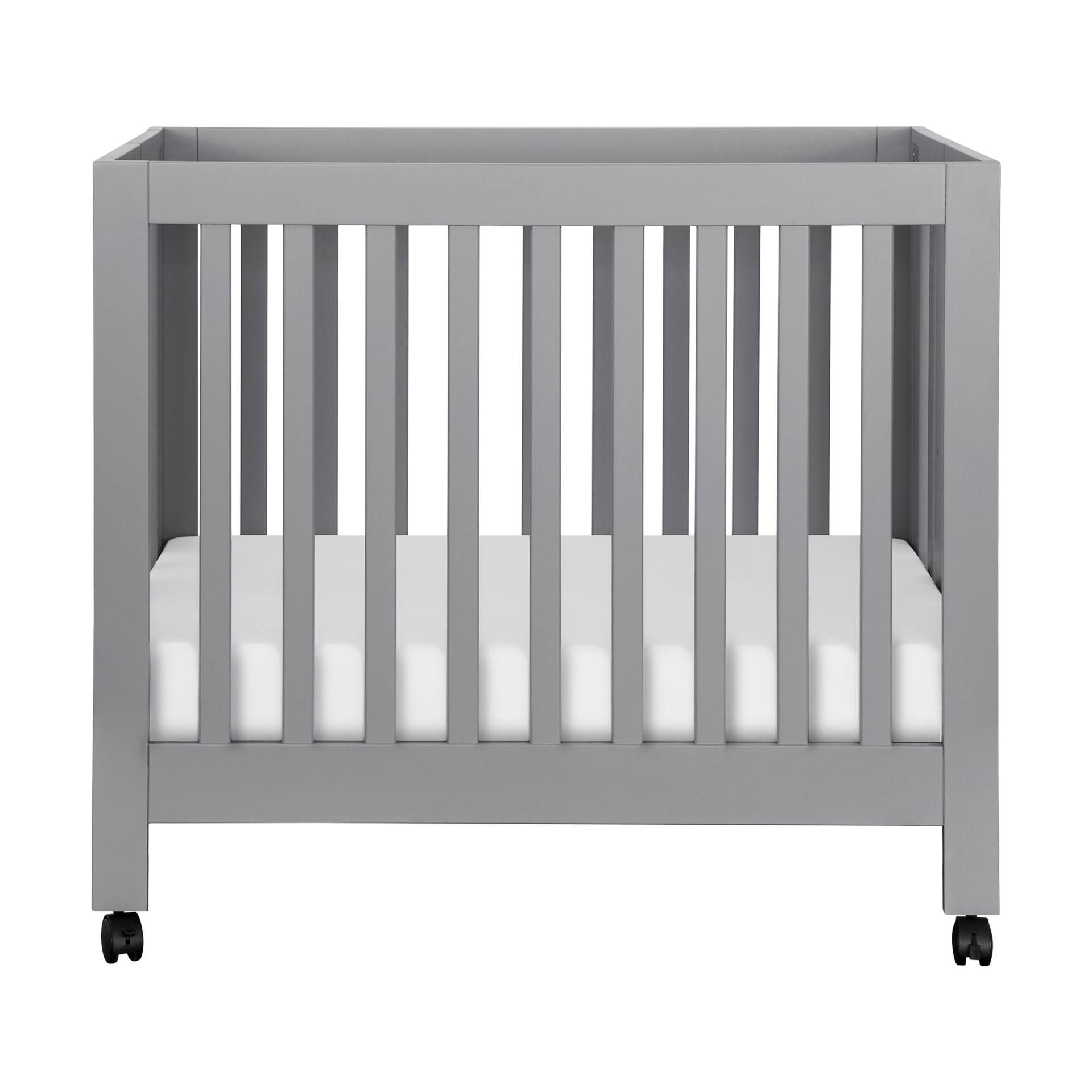 babyletto Origami Mini Crib - Grey.