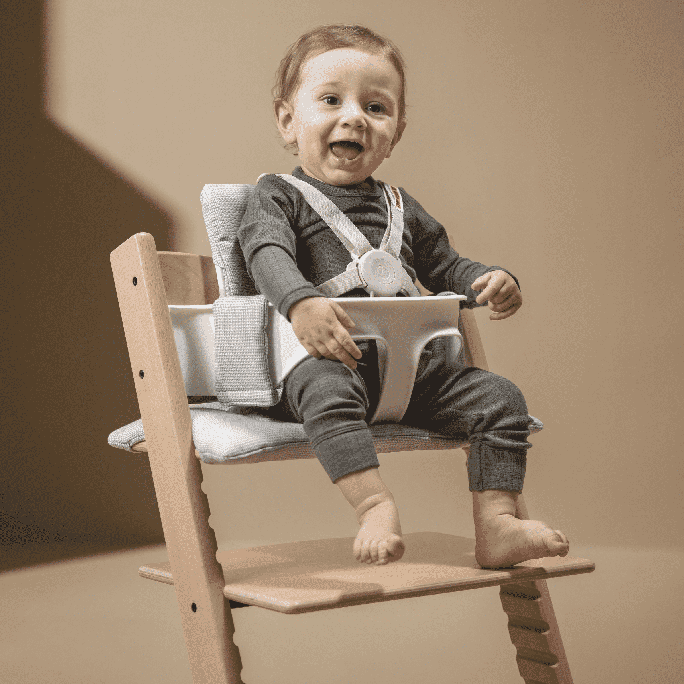Stokke Tripp Trapp High Chair² + Tray Bundle - Whitewash/White.