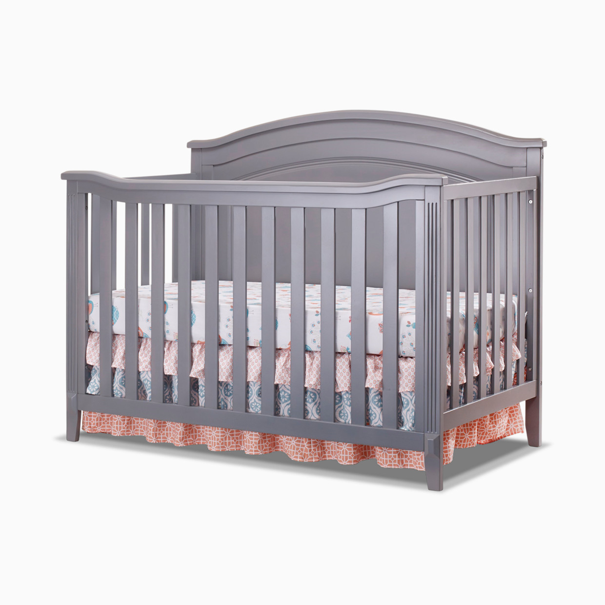 Sorelle Berkley Round Top Panel Crib - Gray.
