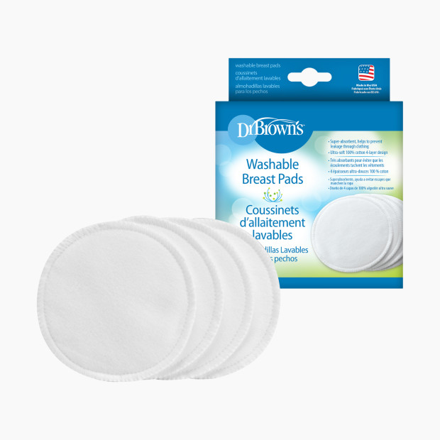 Dr. Brown's Washable Breast Pads (4-Pack).