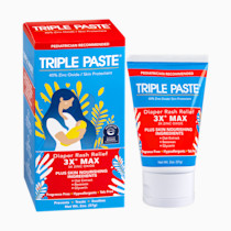 Triple Paste 3X Max Diaper Rash Ointment, Maximum Strength with 40% Zinc Oxide Ointment for Severe Diaper Rash, 2 oz Tube