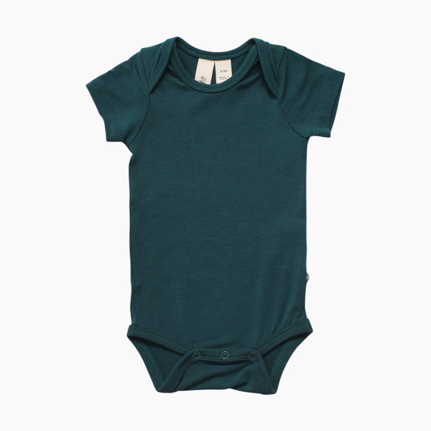 Kyte Baby Short Sleeve Bodysuit - Emerald, Newborn.