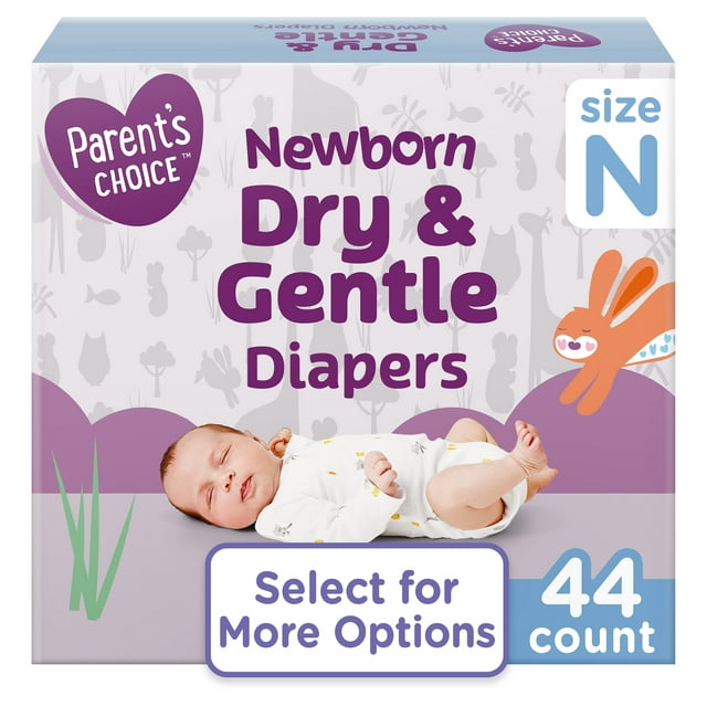 Parent's Choice Dry & Gentle Diapers - $4.62.