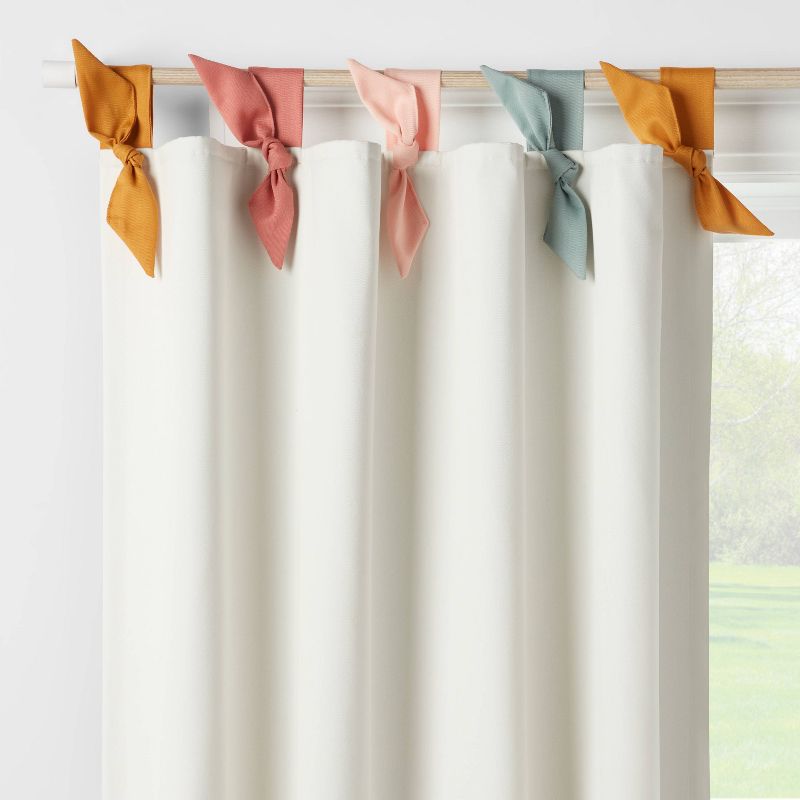 Pillowfort Window Curtain Panel with Ties .