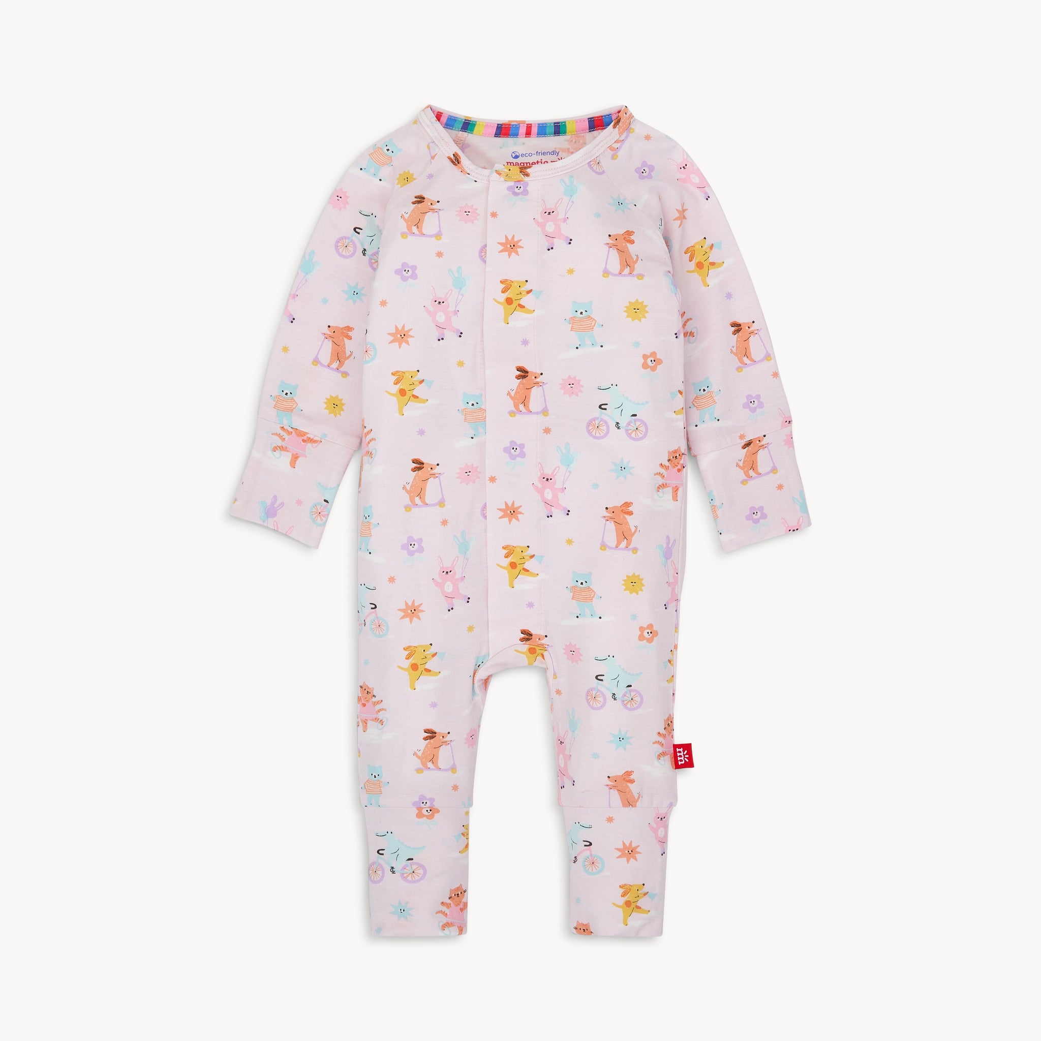 Playground Pals Modal Magnetic Grow With Me Convertible Coverall.