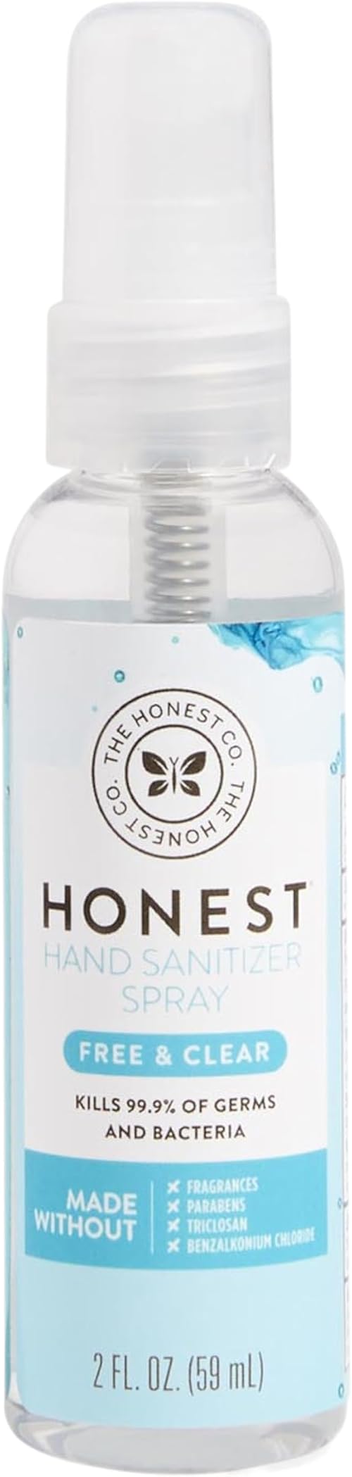 The Honest Company Plant-Based Hand Sanitizer Spray, 2 fl oz.