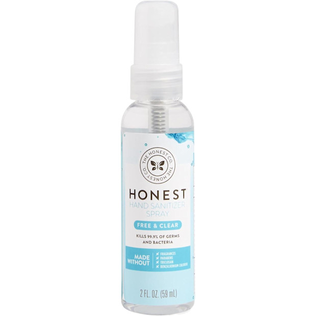 The Honest Company Plant-Based Hand Sanitizer Spray, 2 fl oz.