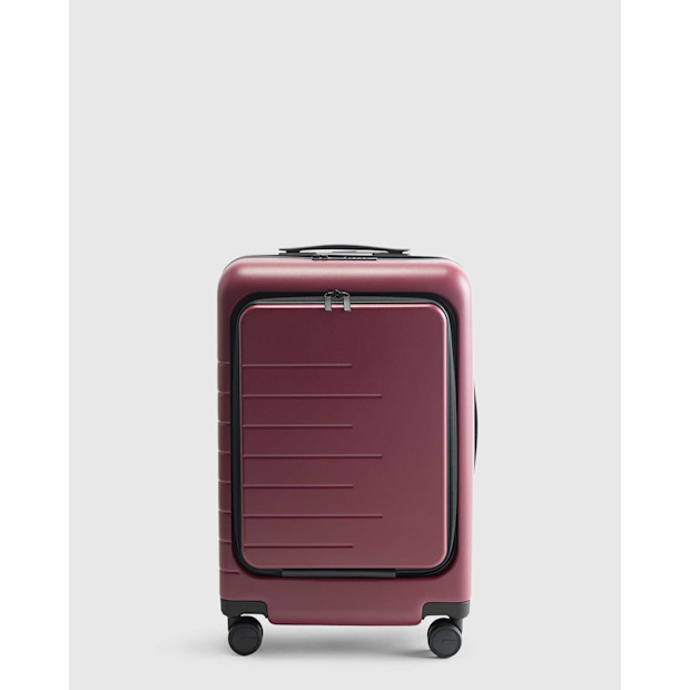 Quince Front Pocket Carry-On Suitcase.