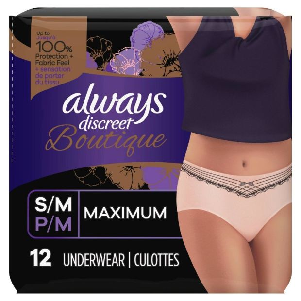 Always Discreet Incontinence & Postpartum Underwear for Women, Maximum  (Choose Y