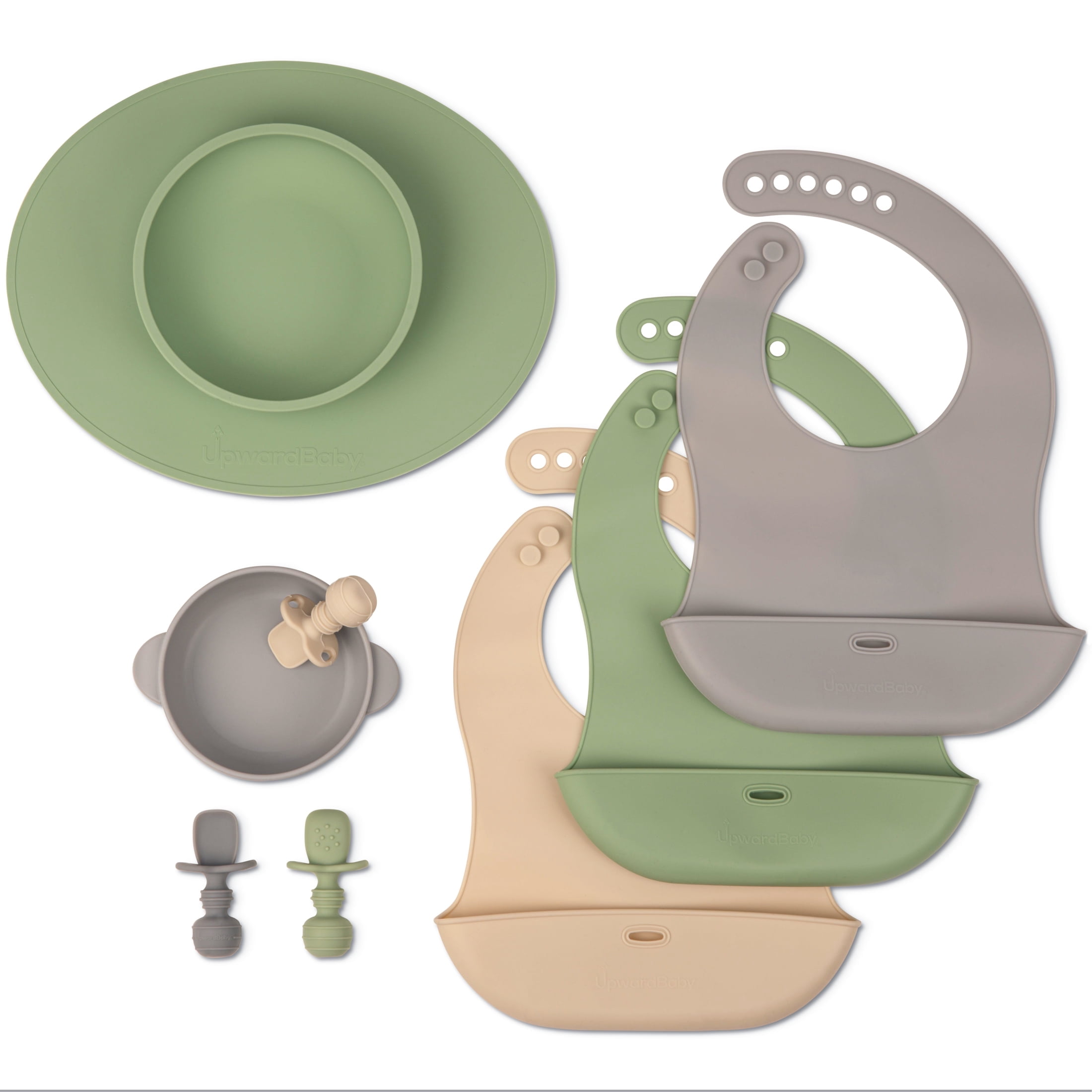 UpwardBaby Dinnerware Set - Baby-Led Weaning Bowls & Plates.