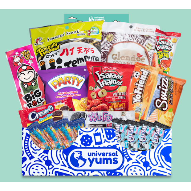 Universal Yums International Snack Box.