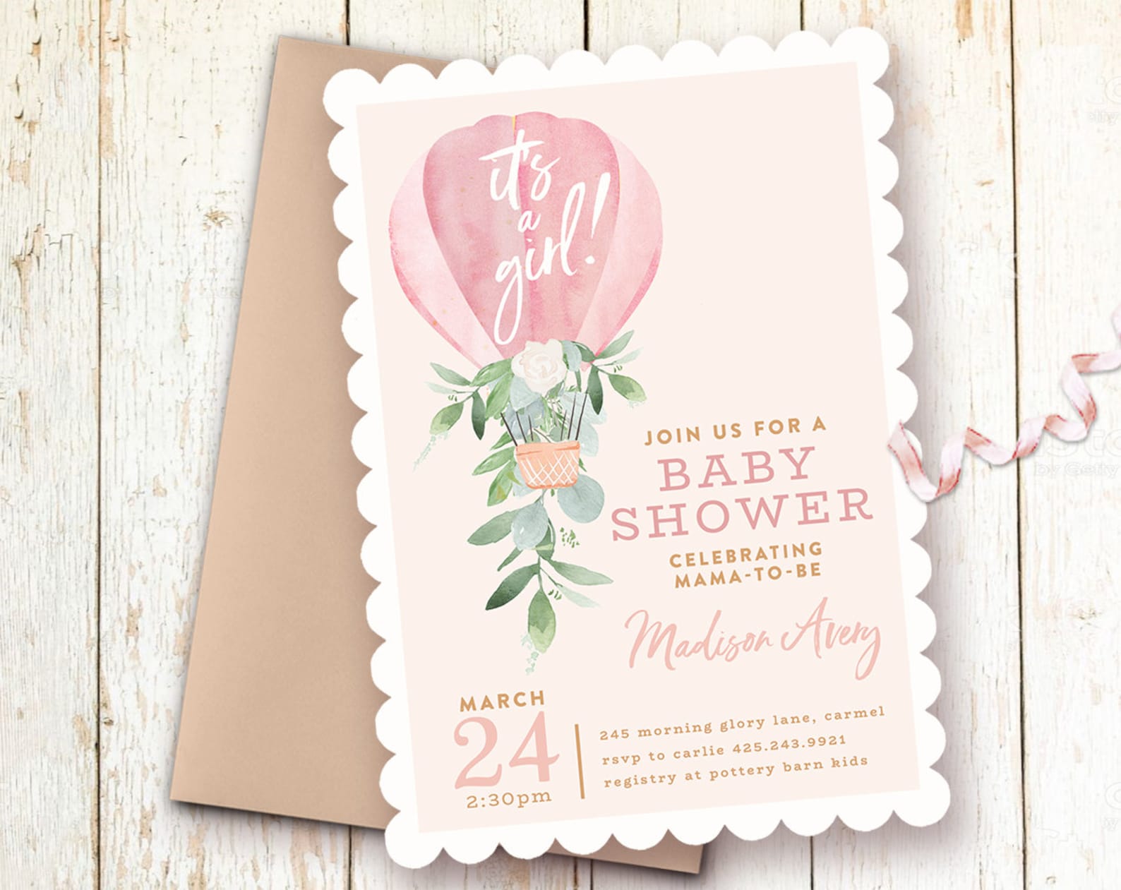Save the Date Printable Baby Shower Invitations.