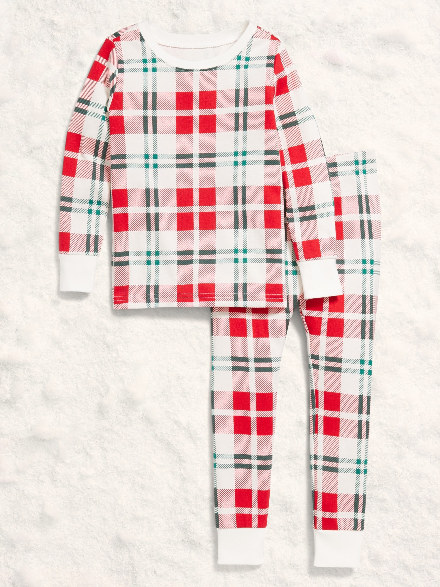 Red Plaid Matching Family Pajamas.