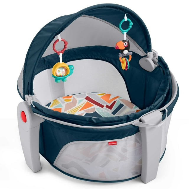 Fisher-Price On-the-Go Infant Dome Portable Bassinet & Play Space.