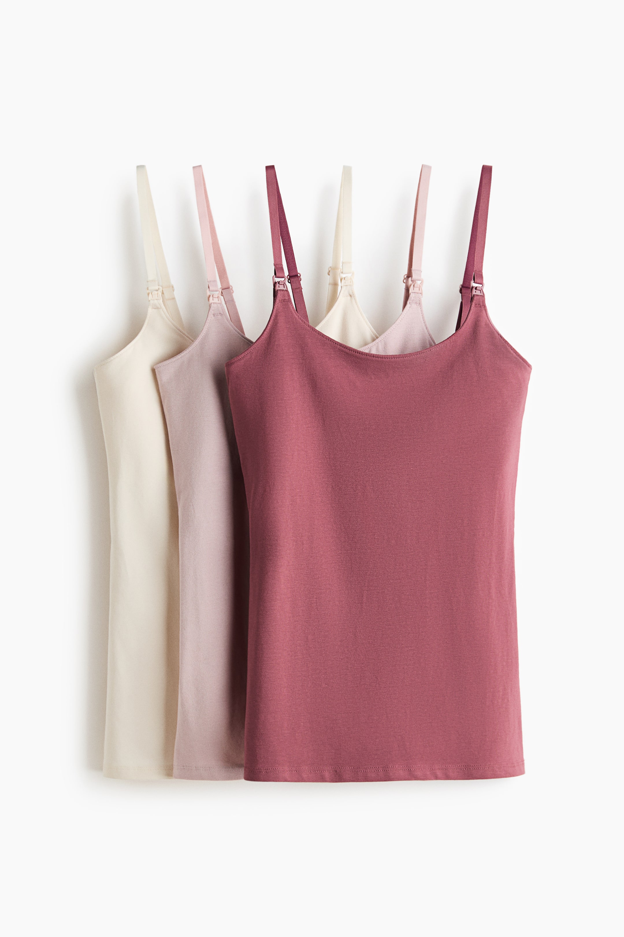 H&M Mama Nursing Camisole Tops (3-Pack).