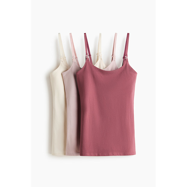 H&M Mama Nursing Camisole Tops (3-Pack).