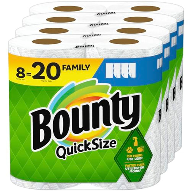 Bounty Quick Size Paper Towels.
