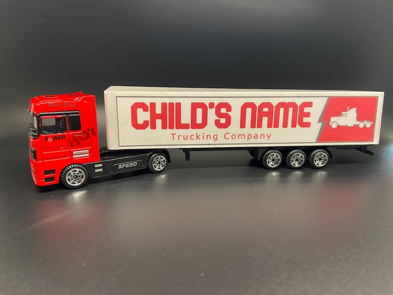 Trucks and More Toys Personalized Toy Truck.