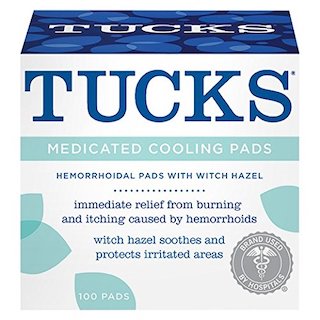 Tucks Medicated Cooling Pads.