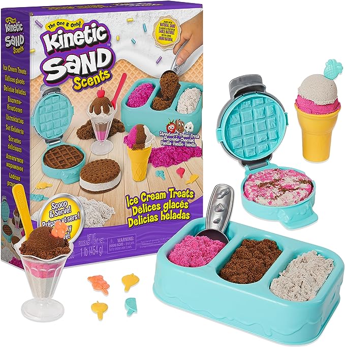 Kinetic Sand Ice Cream Treats Playset.