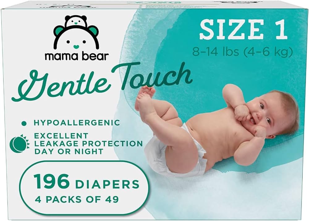 Mama Bear Gentle Touch Diapers.