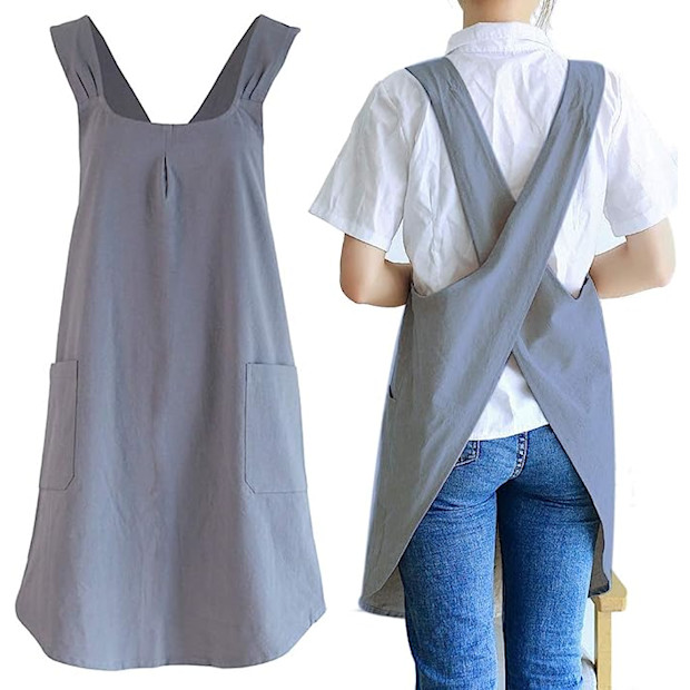 NEWGEM Linen Cross Back Aprons.