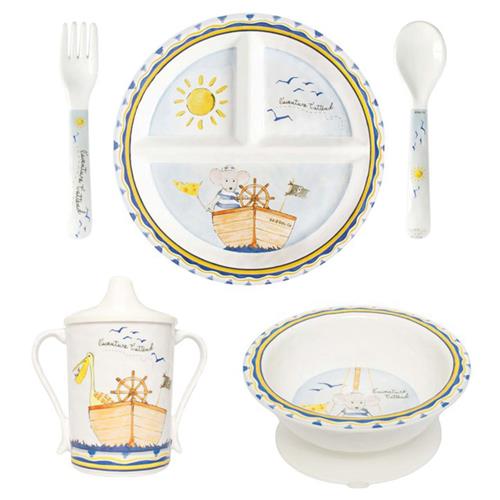  Le Cadeaux Baby Cie Dani Adventure Awaits Dinnerware Set - $50.00.