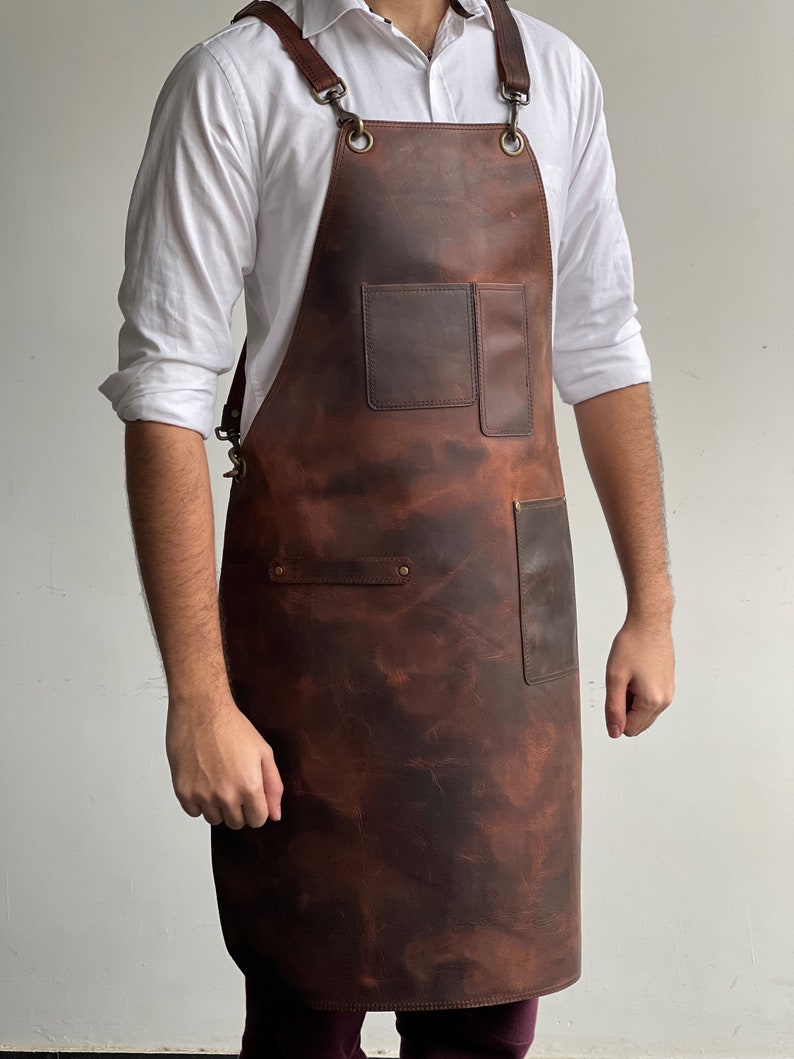 Leather Woodworking Apron.