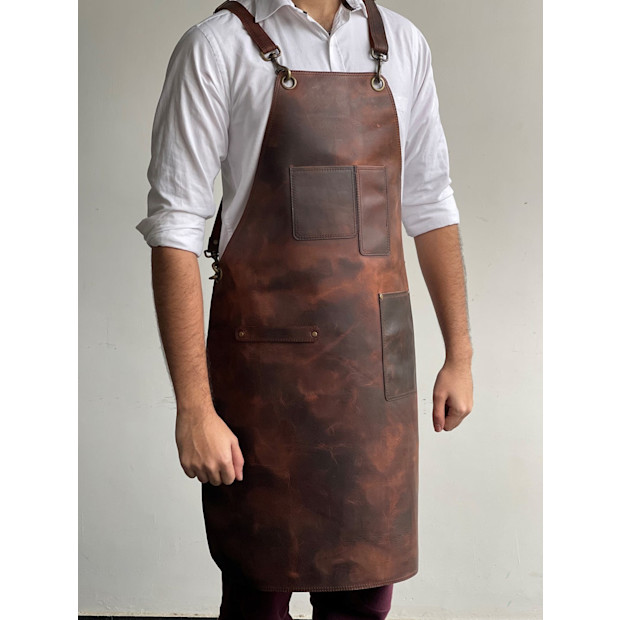 Leather Woodworking Apron.