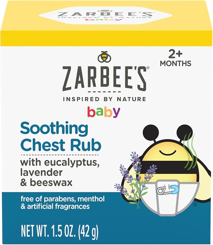 Zarbee's Baby  Soothing Chest Rub with Eucalyptus & Lavender.
