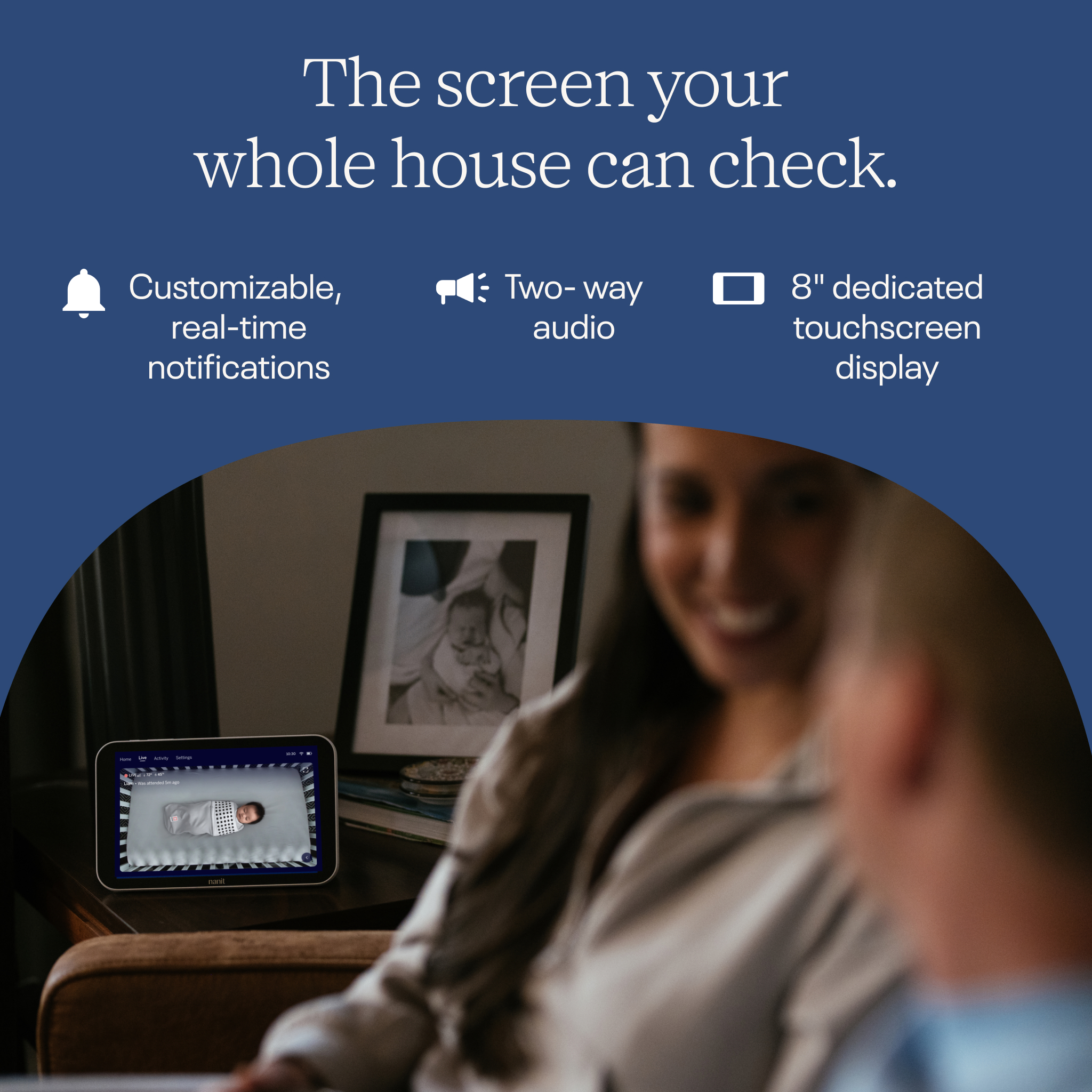 Nanit Smart Baby Monitor System with Floor Stand.