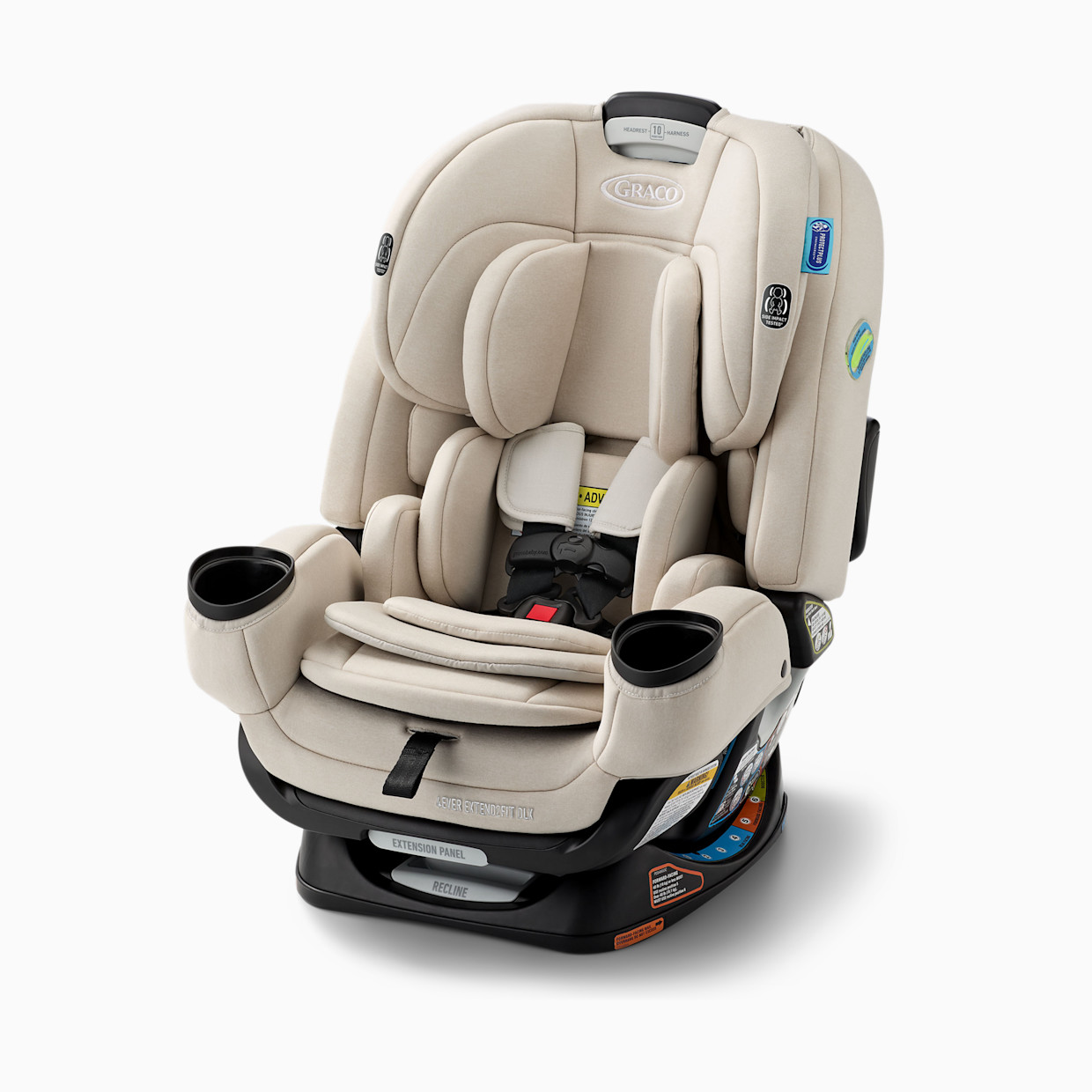 Graco 4Ever Extend2Fit DLX Car Seat - Soft Almond.