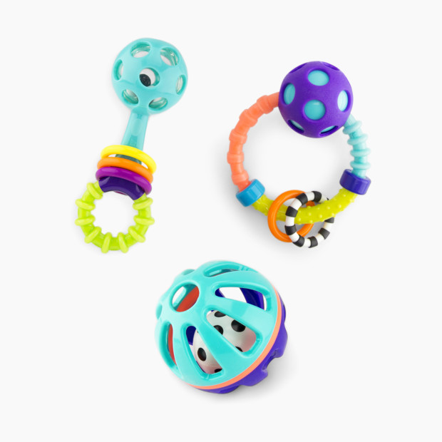 Sassy Shake, Rattle, and Roll Gift Set.