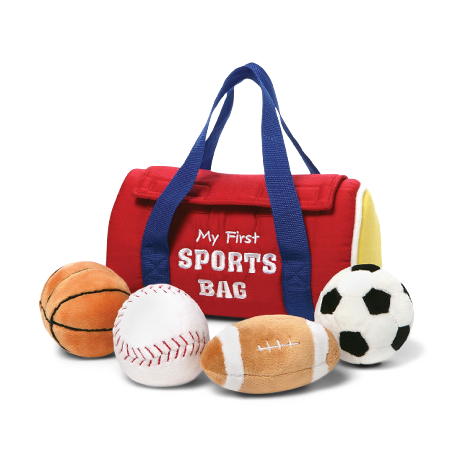 Gund My First Sports Bag Stuffed Plush Playset.