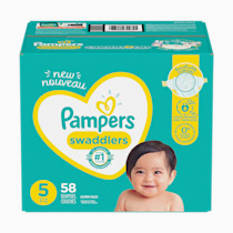 Pampers Baby Diapers - Swaddlers - Size 5, 58 Count, Ultra Absorbent Disposable Infant Diaper