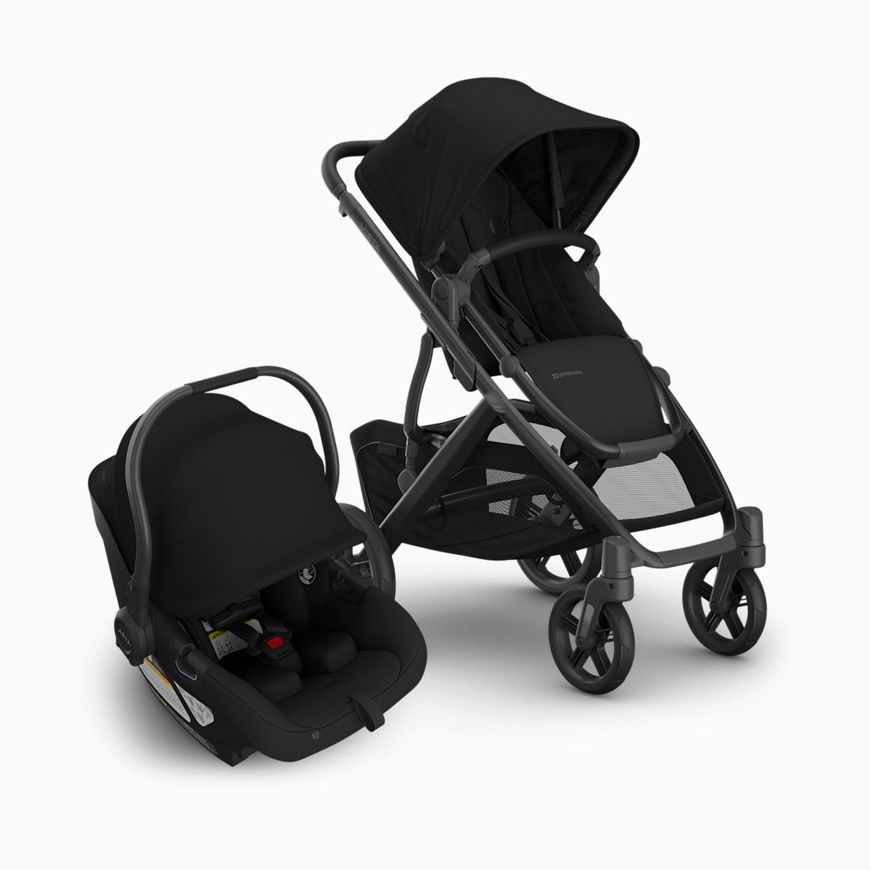 UPPAbaby Vista V3 Stroller & Aria V2 Lightweight Infant Car Seat Travel System - James.
