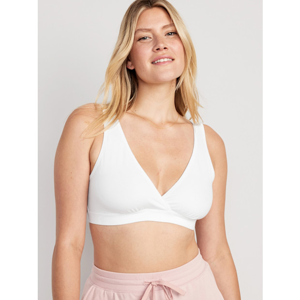 Maternity Cross-Front Cotton Nursing Bralette.