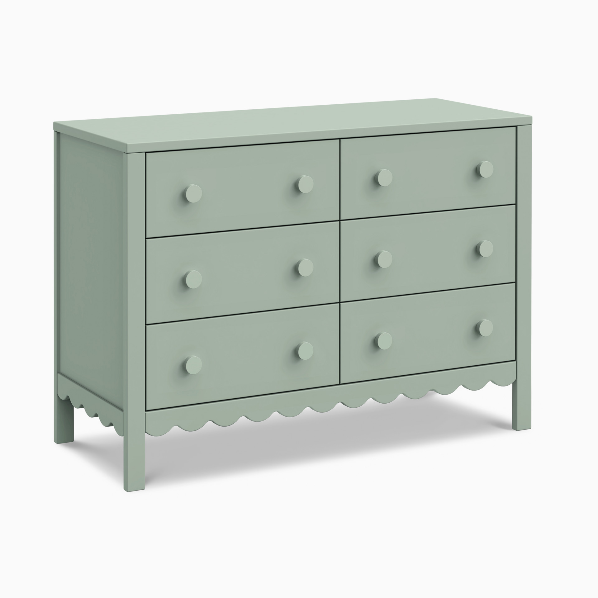 daVinci Sammy Scallop 6-Drawer Dresser - Powder Blue | Babylist Shop