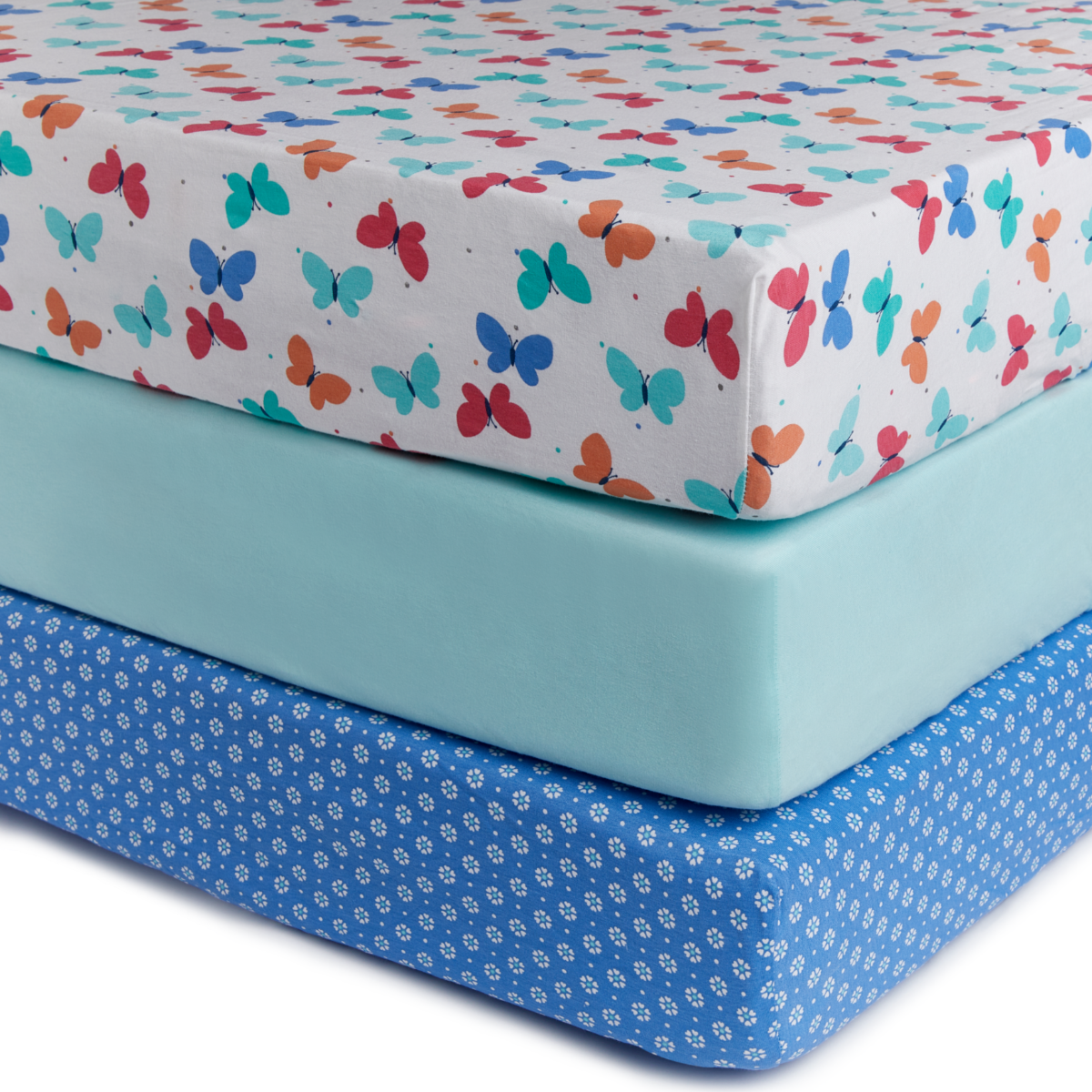 Small Story Organic Cotton Jersey Crib Sheets (3 Pack).