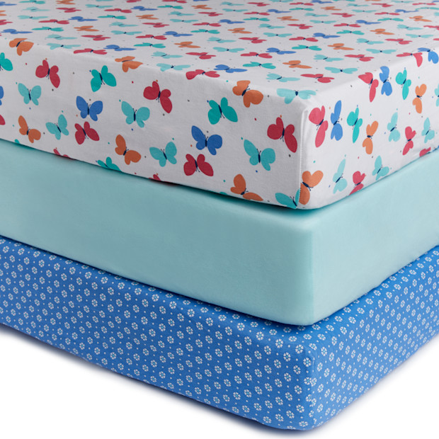 Small Story Organic Cotton Jersey Crib Sheets (3 Pack).