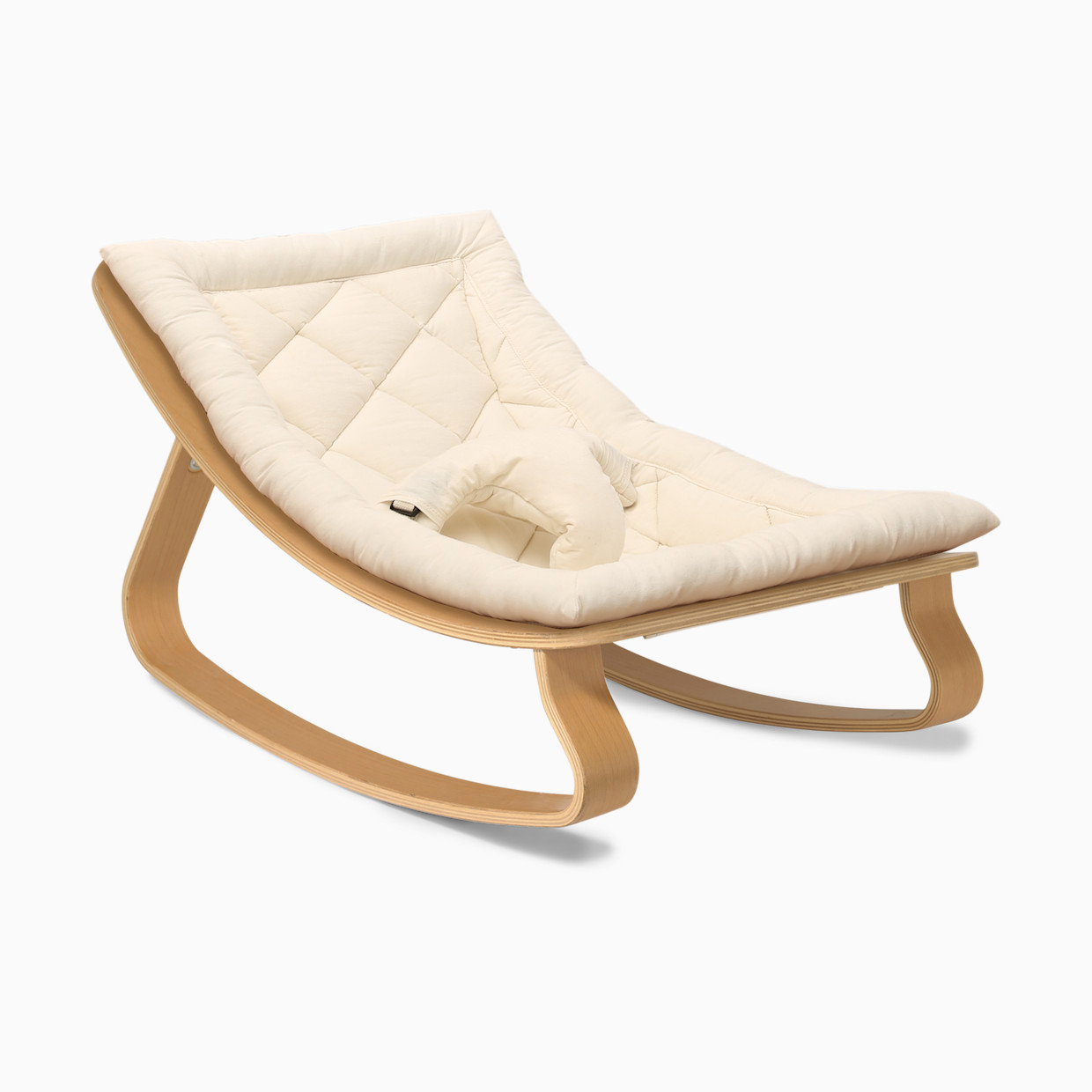 Charlie Crane LEVO Baby Rocker - Organic Milk, Beech.