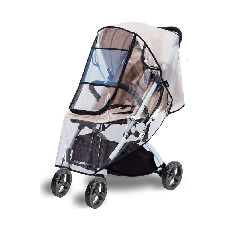 Hoovy  Universal Stroller Rain Cover With Breathable Bug Net.