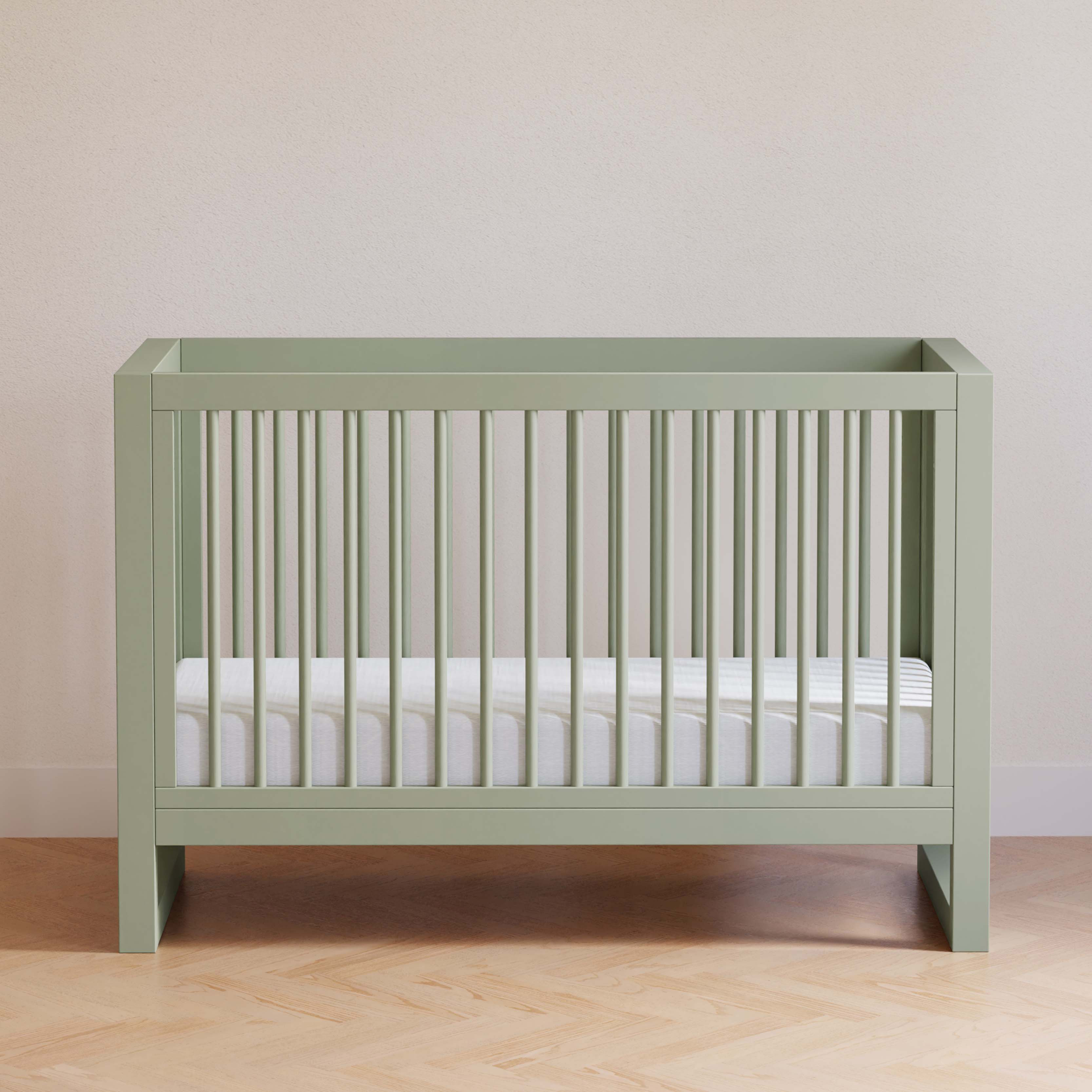 Namesake Nantucket 3-in-1 Convertible Crib with Toddler Bed Conversion Kit - French Sage.