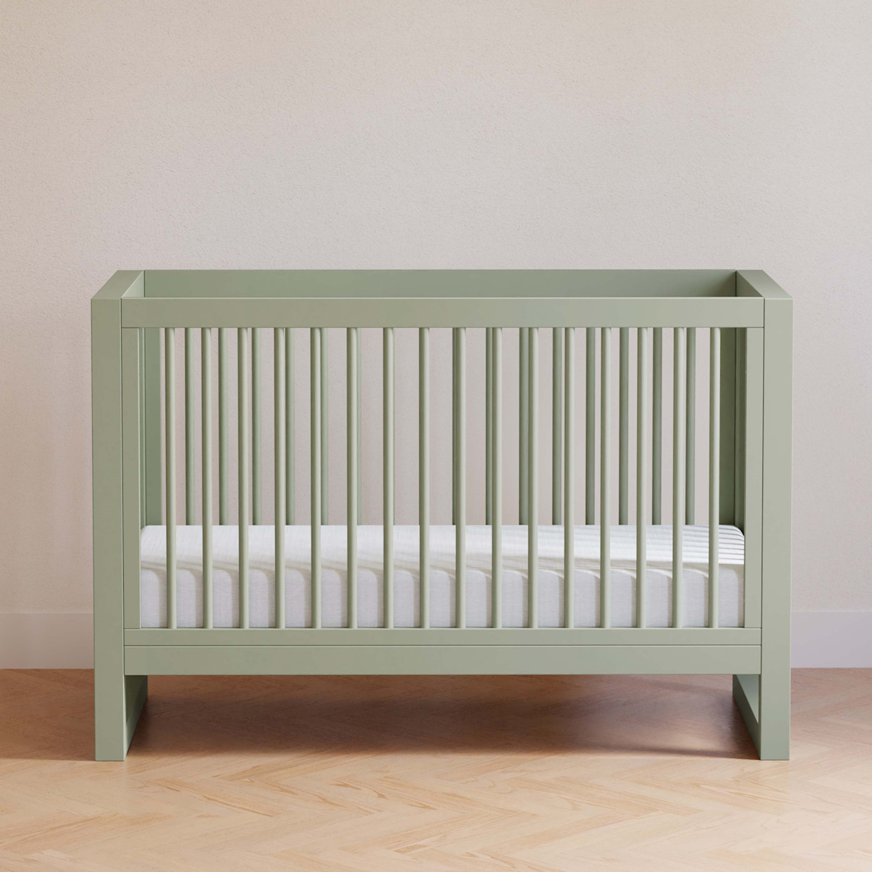 Namesake Nantucket 3-in-1 Convertible Crib with Toddler Bed Conversion Kit - French Sage.