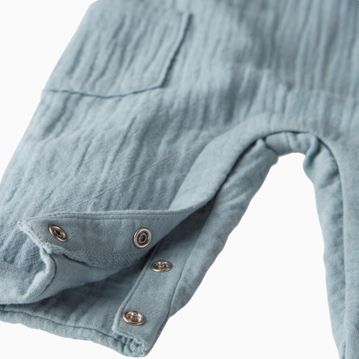 Carter's Little Planet Organic Cotton Gauze Overalls in Blue Creek - Blue, 0-3 M.