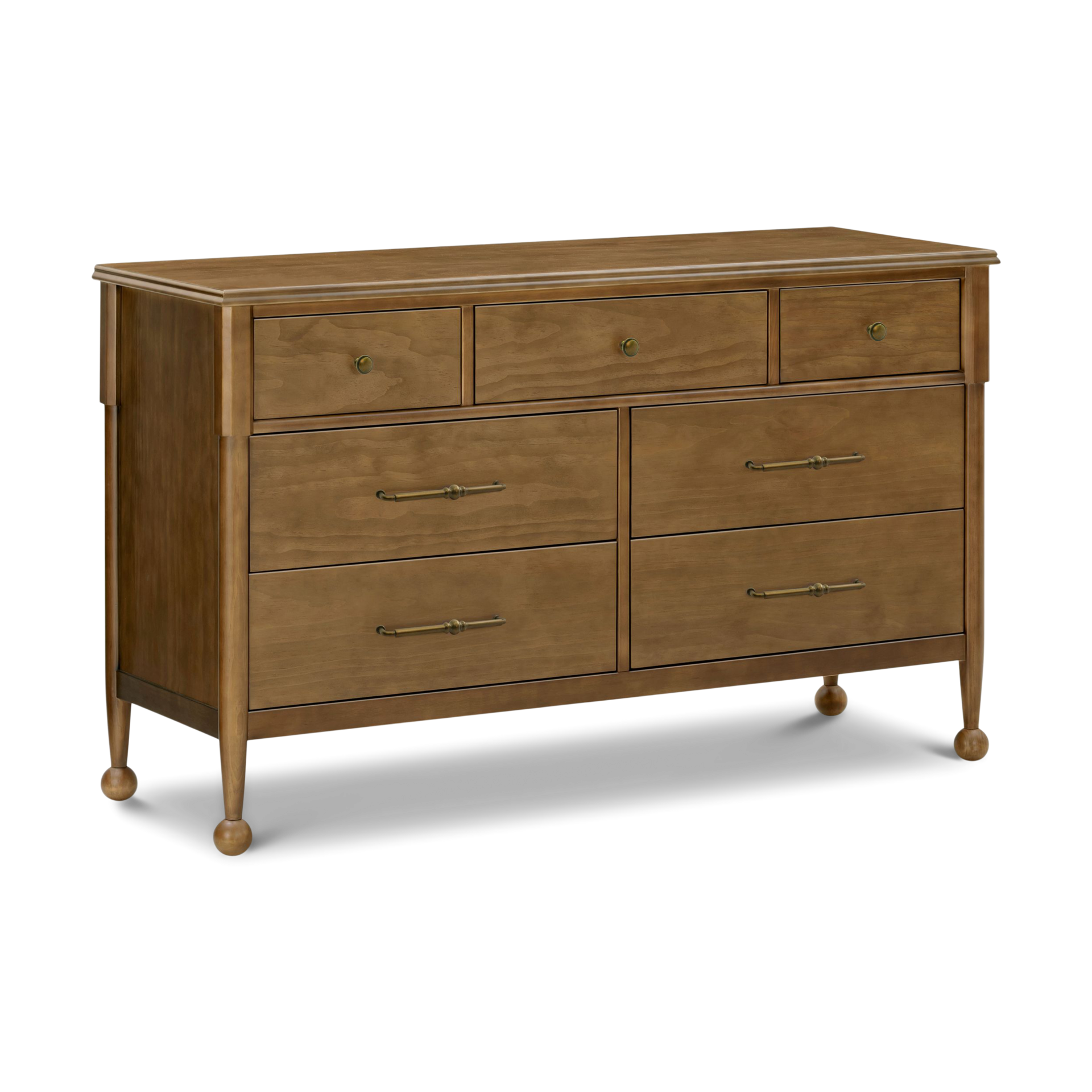 Namesake Alouette 7-Drawer Wide Assembled Dresser - Natural Walnut.