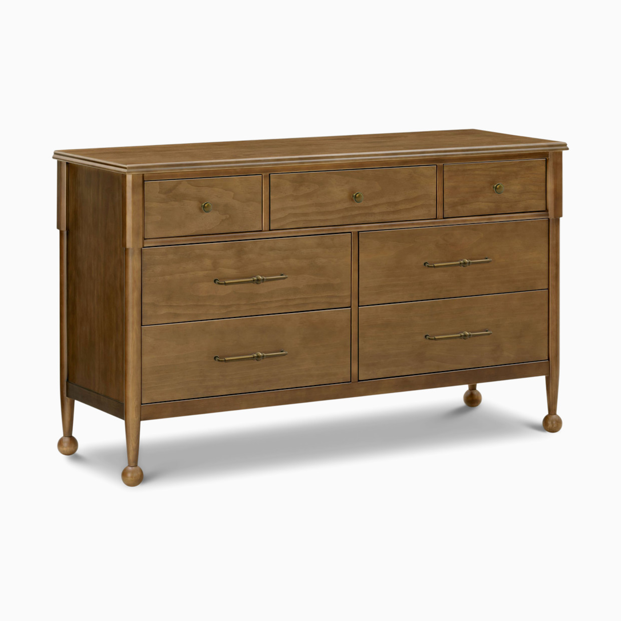 Namesake Alouette 7-Drawer Wide Assembled Dresser - Natural Walnut.