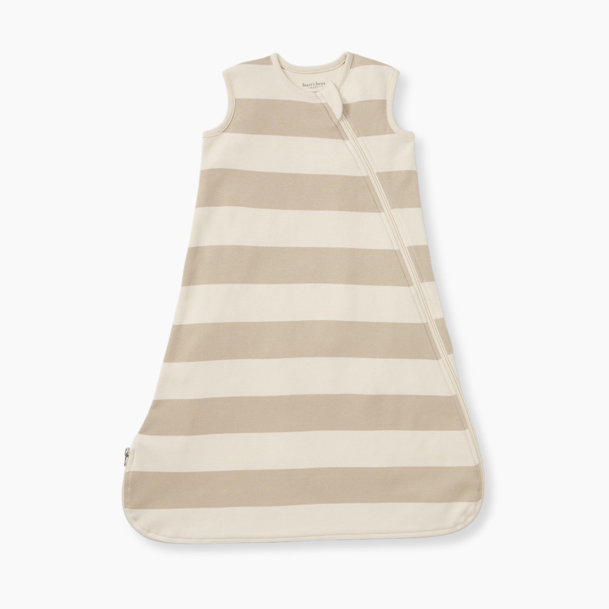 Burt's Bees Baby Organic Lightweight Beekeeper Wearable Blanket - Oat Stripe, Small.