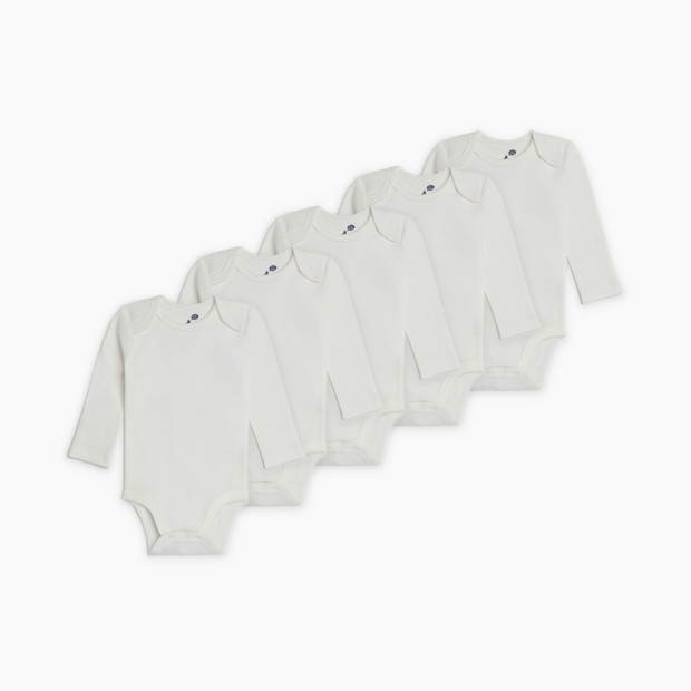 Small Story 5 Pack Long Sleeve Solid Bodysuits.